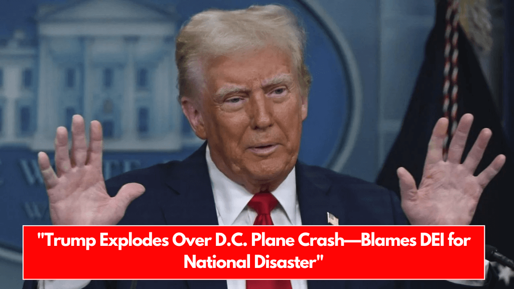 Trump Explodes Over D.C. Plane Crash—Blames DEI for National Disaster