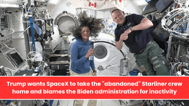 Trump wants SpaceX to take the abandoned Starliner crew home and blames the Biden administration for inactivity